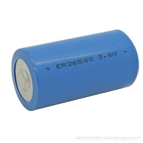 Li-SOCl2 Battery, C Size, ER26500, with 3.6V Voltage and 9,000mAh Capacity